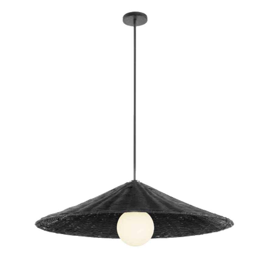 Ada Rattan Cone Pendant