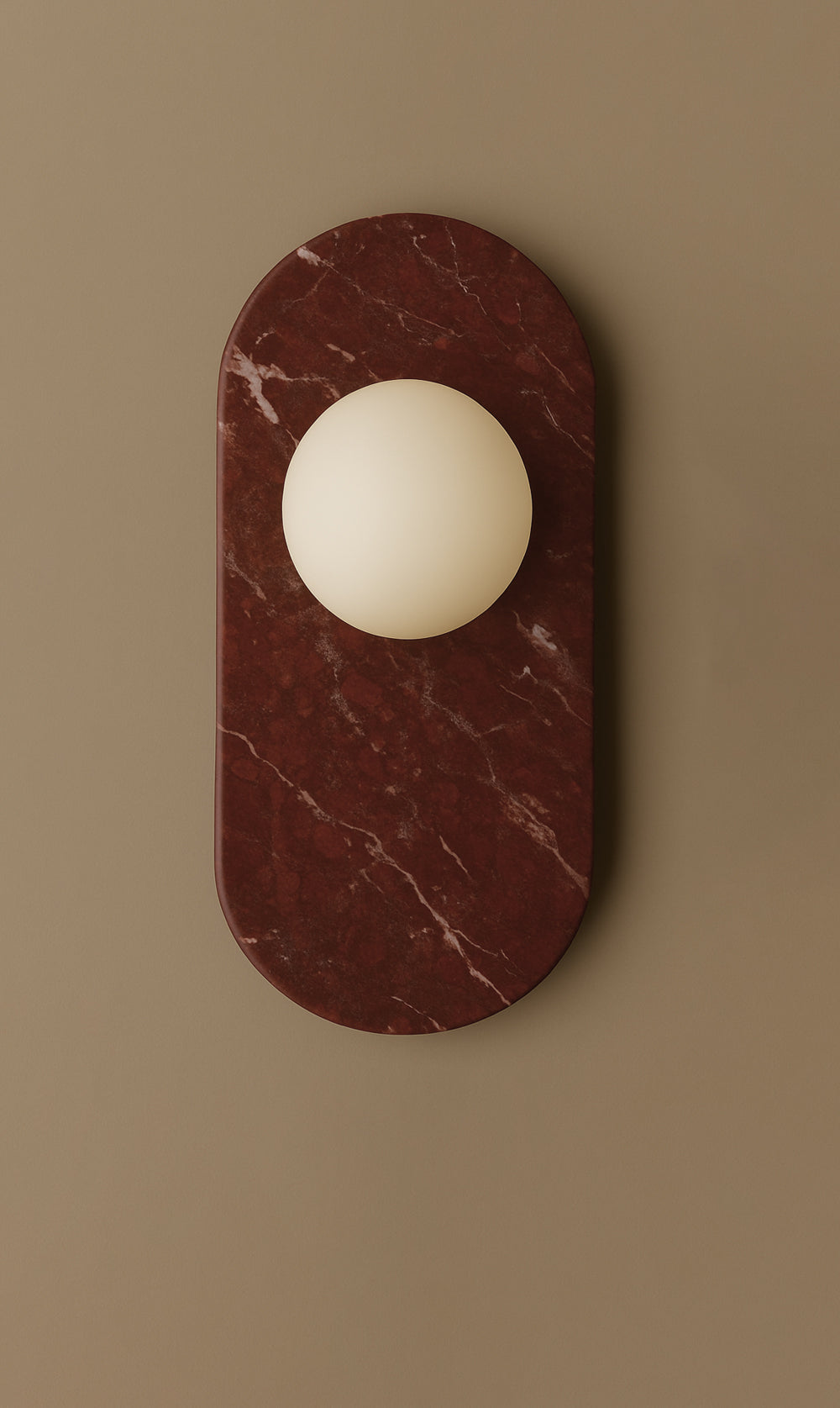 Nyla Obround Wall Sconce - Red Marble