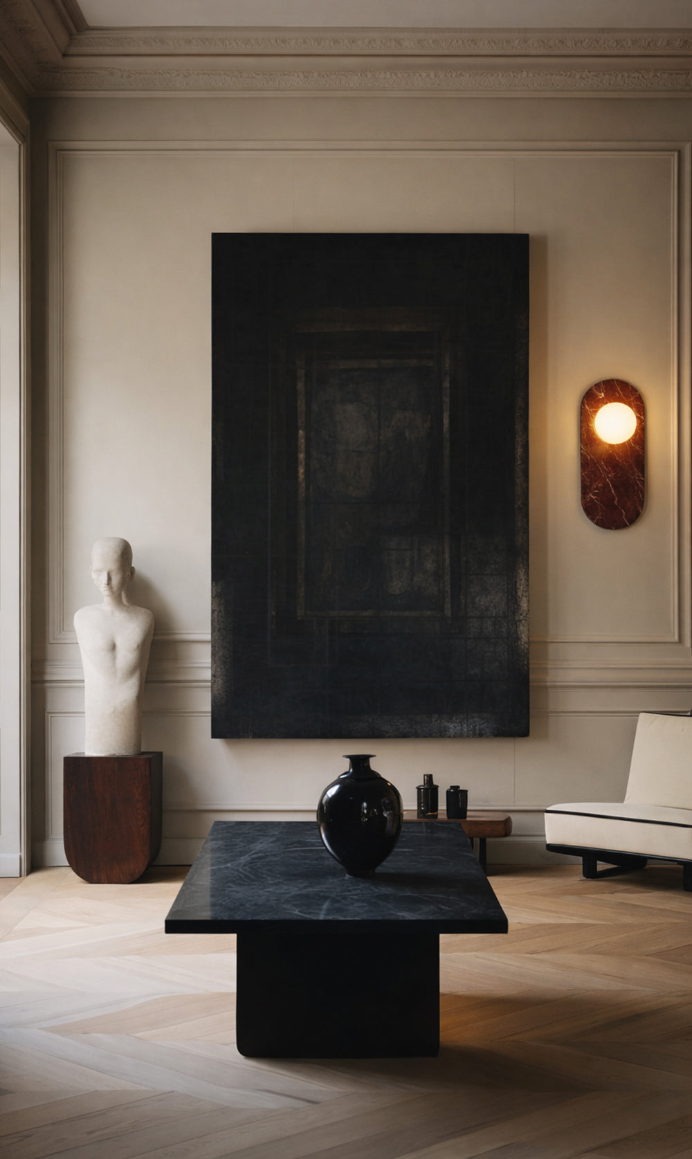 Nyla Obround Wall Sconce - Red Marble