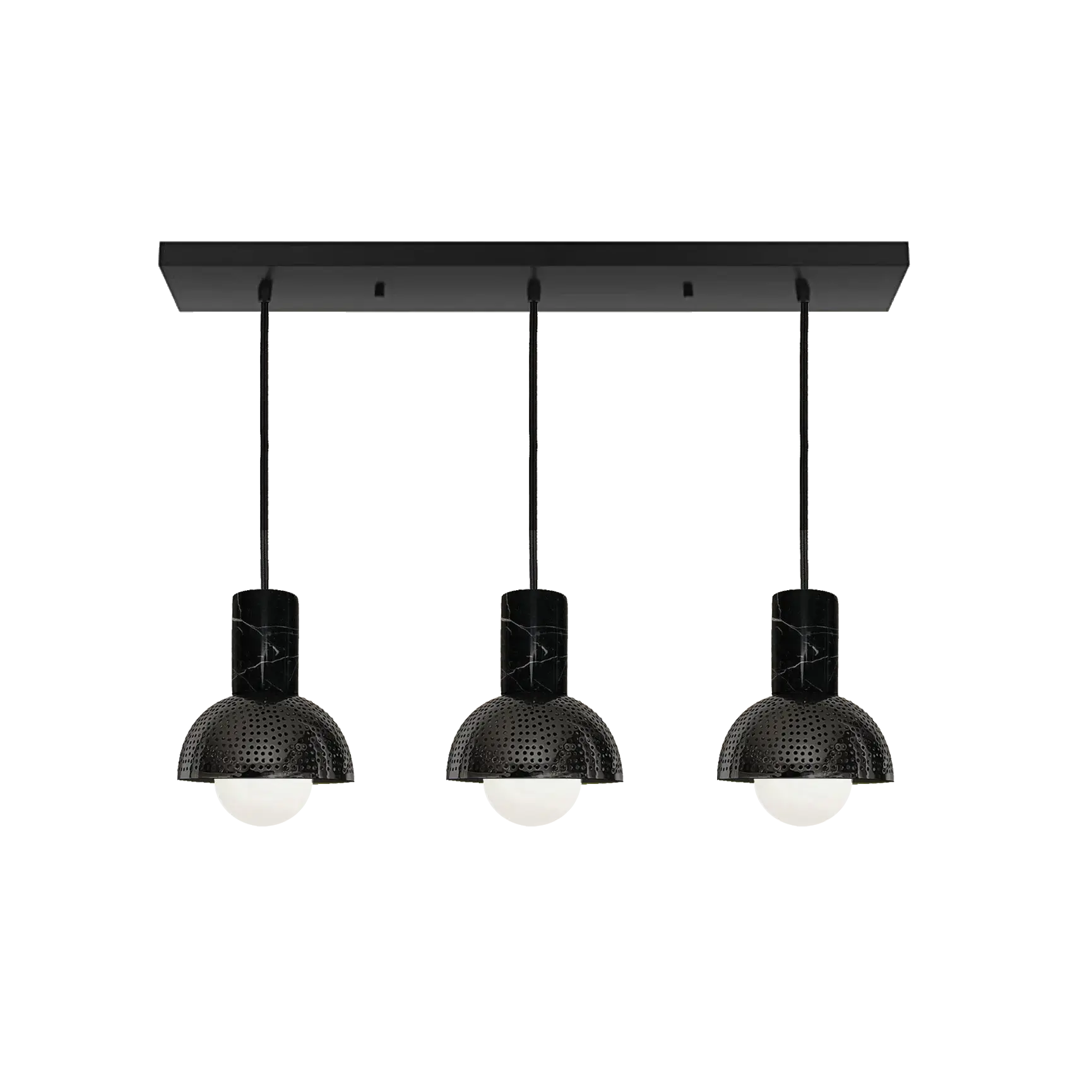Dounia home chandelier in black made of Metal, Model: Maria