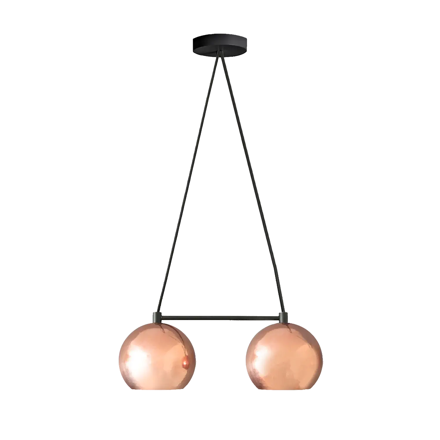 Dounia home chandelier in Polished copper made of Metal, Model: Mishal