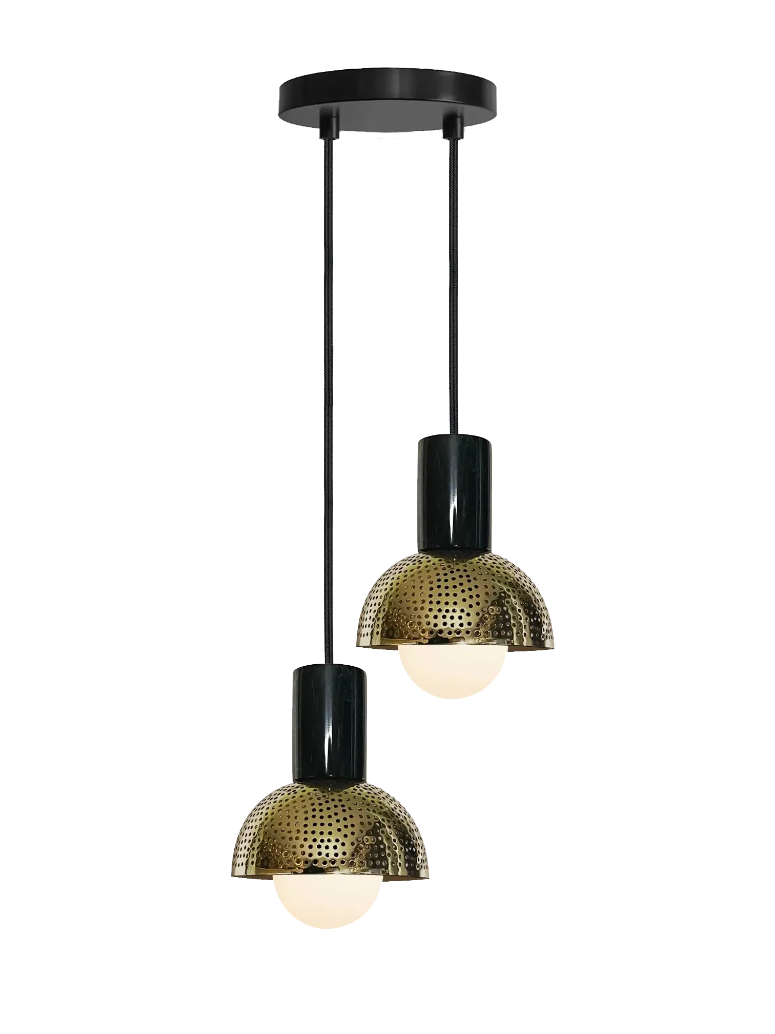 Dounia home chandeliers in antique brass made of Metal, Model: Maria 2