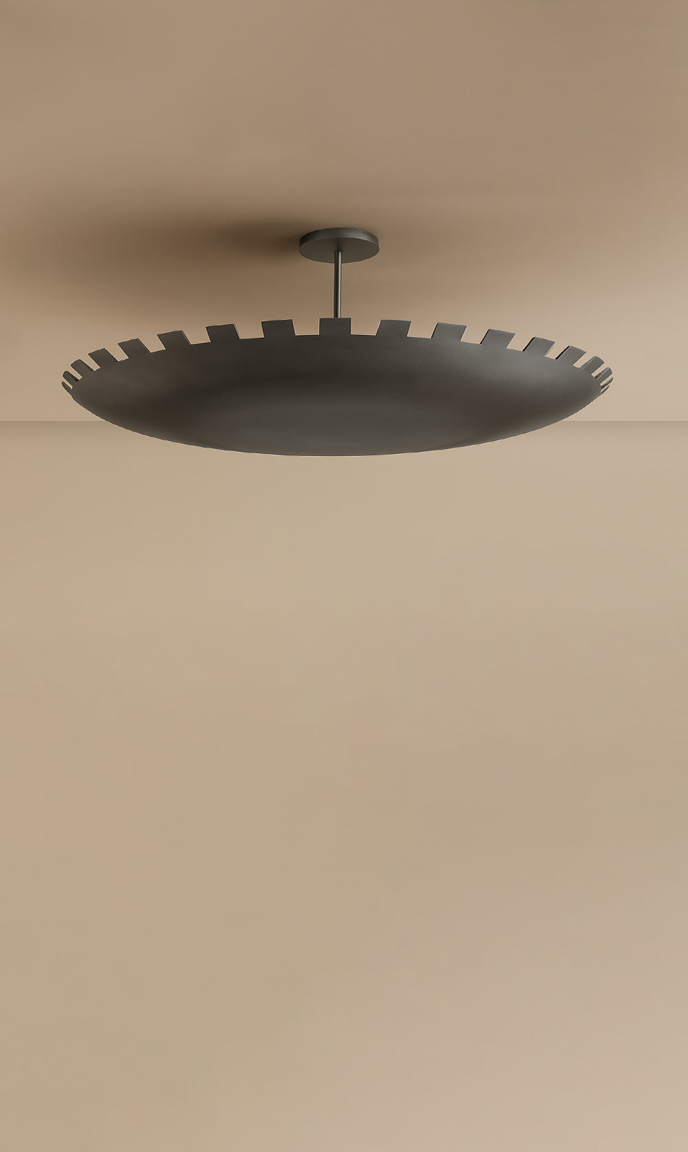Checkered Dome Flush Mount Light Fixture