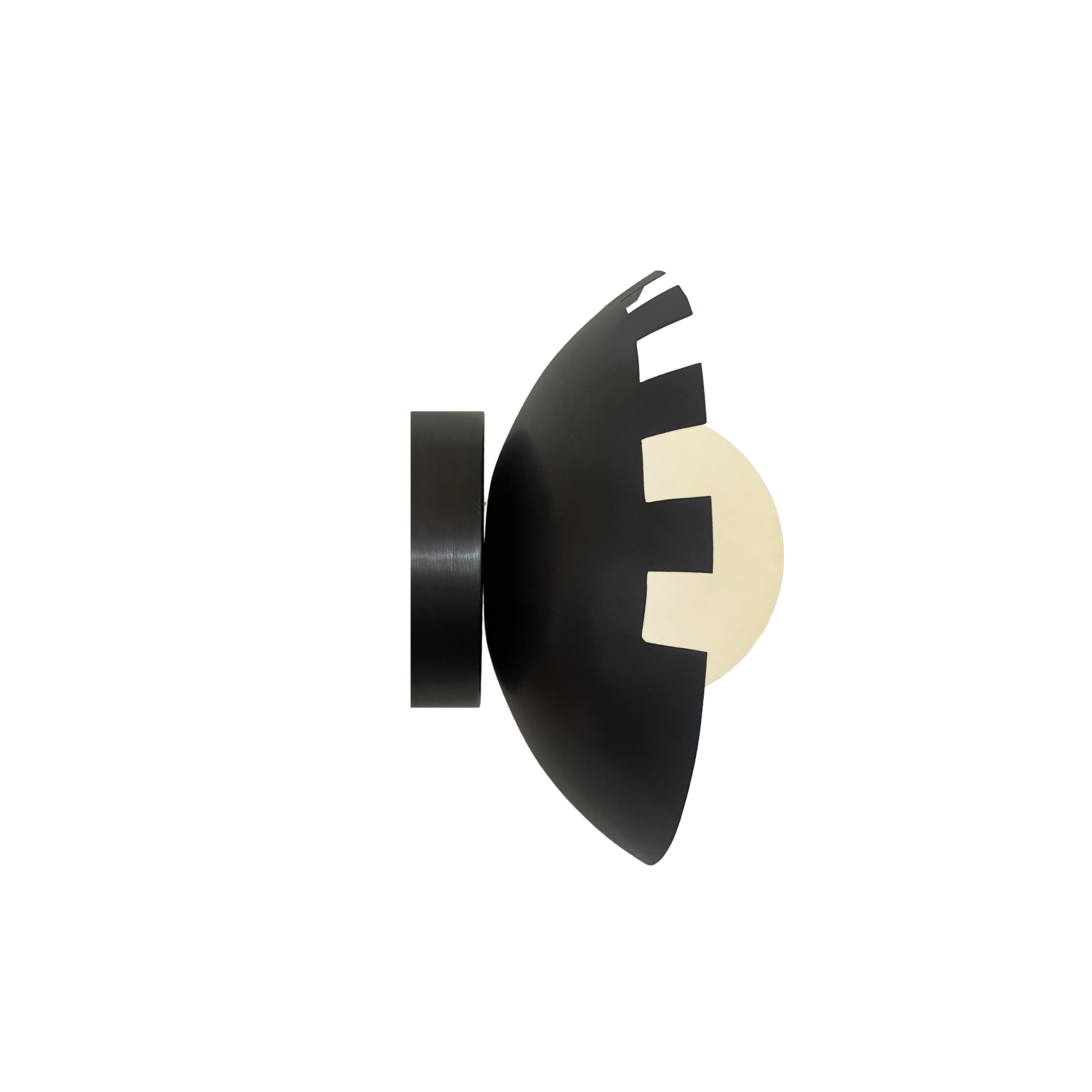 Checkered Round Wall Sconce