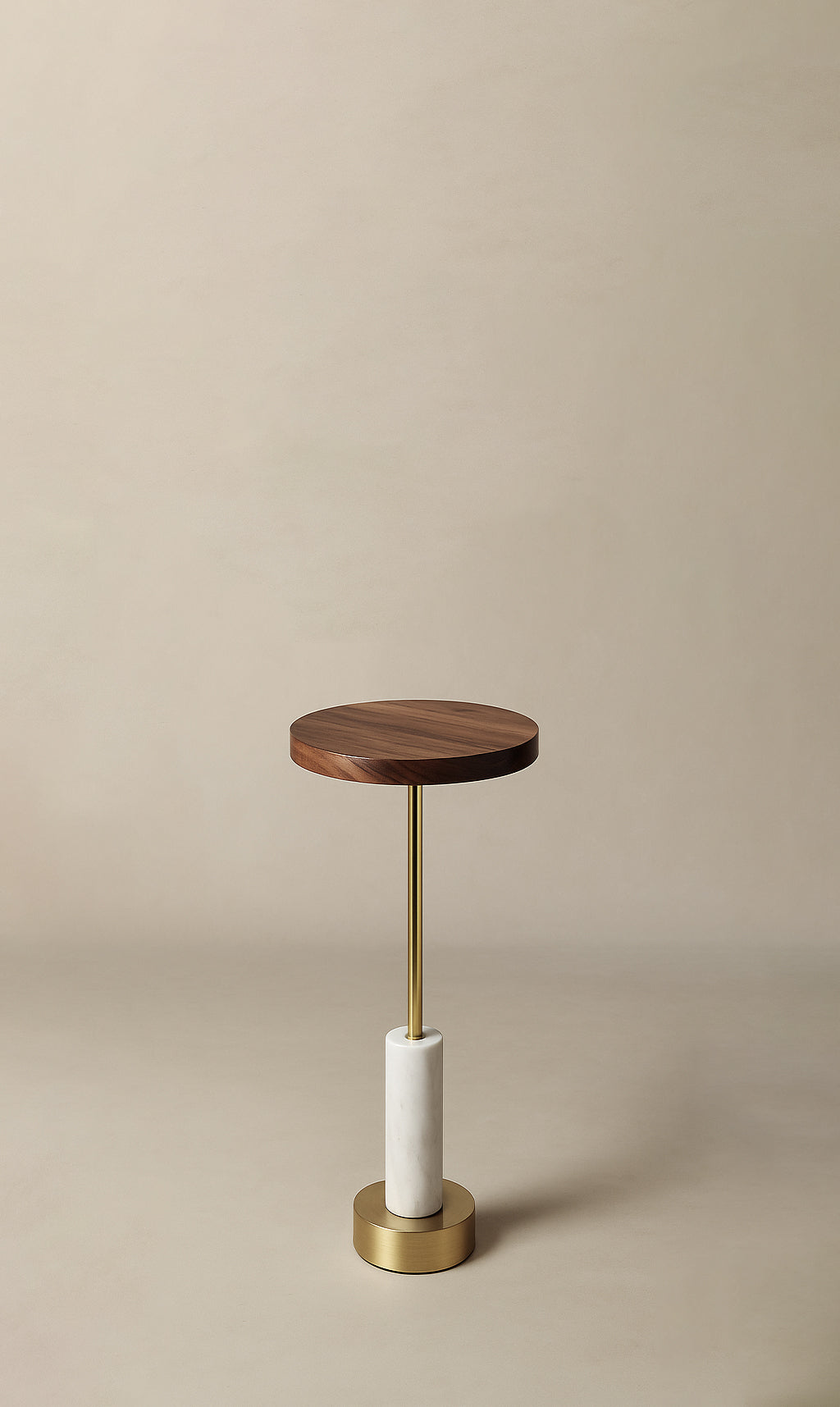 Ari White Marble Drink Table