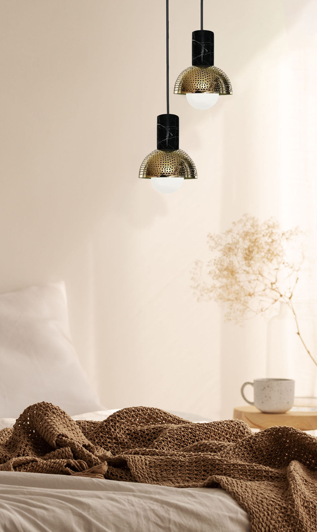 Maria Marble Dome Pendant Light