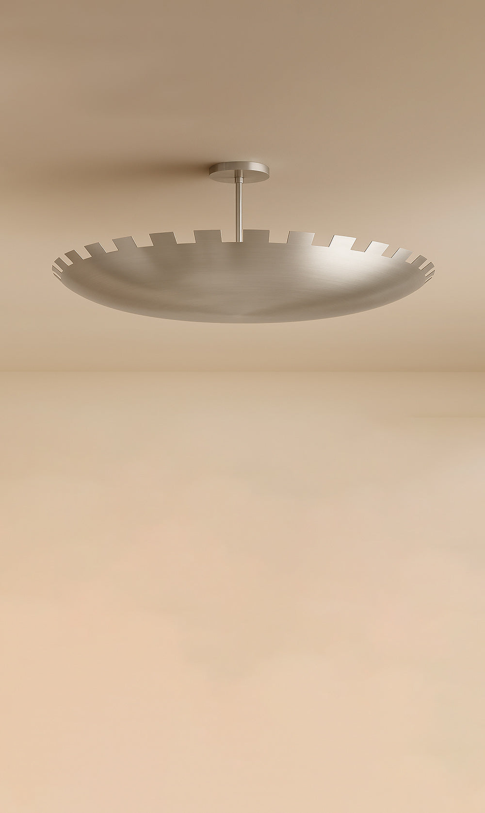 Checkered Dome Flush Mount Light Fixture