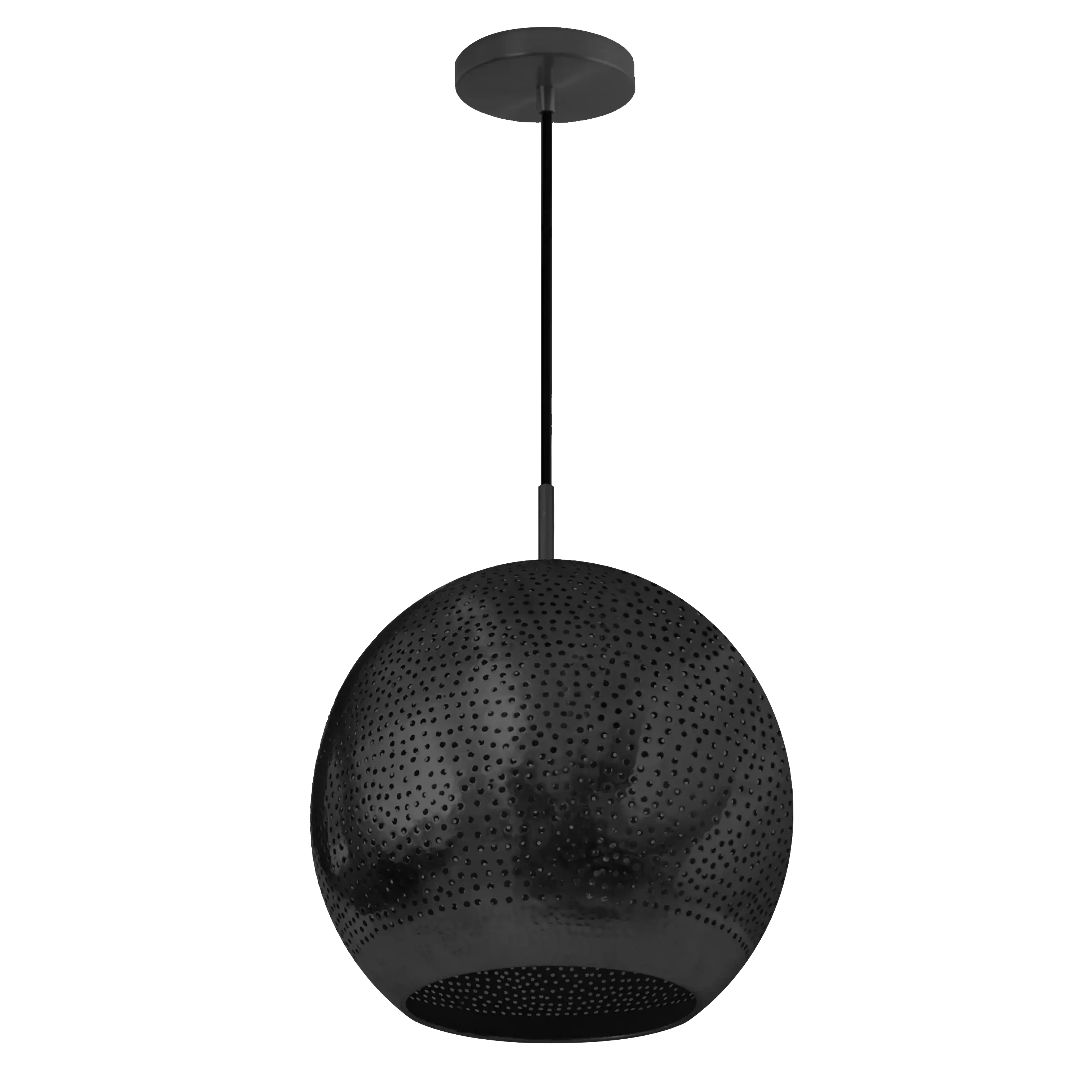 Dounia home Pendant light in black  made of Metal, Model: Shams