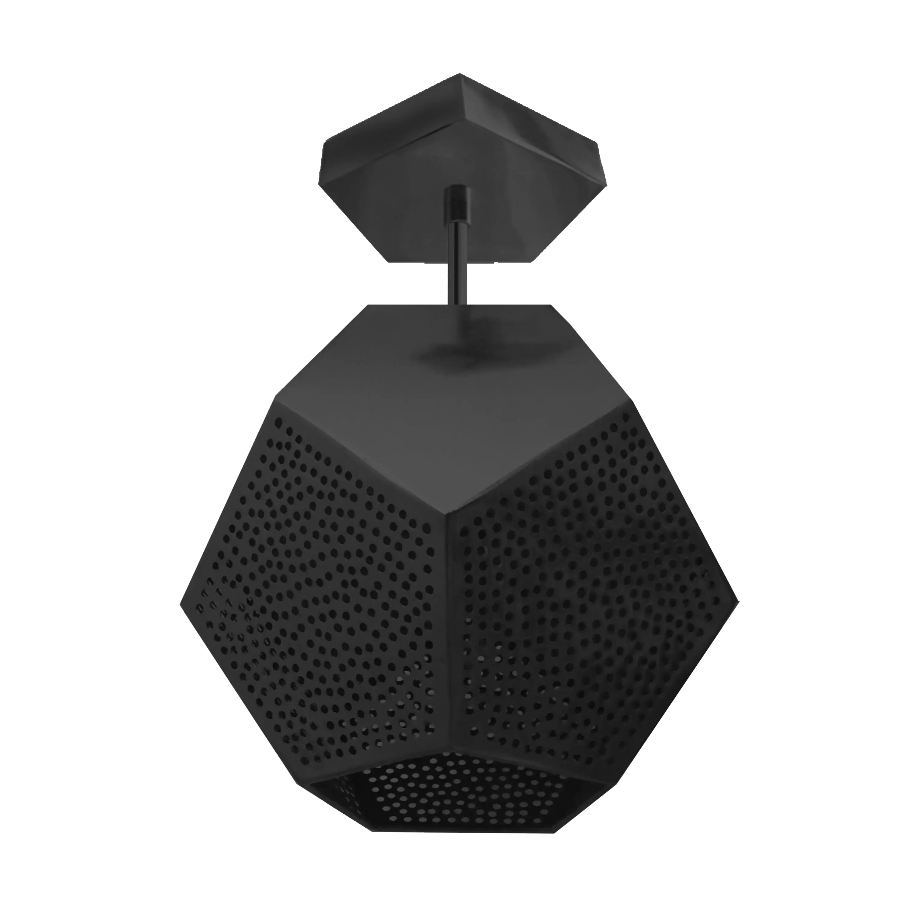 Dounia home Semi-flush mount light in black  made of METAL, Model: Ula