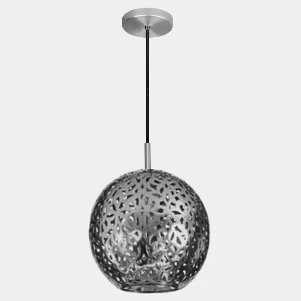 Dounia home Pendant light in nickel silver   made of Metal, Model: Riad  single