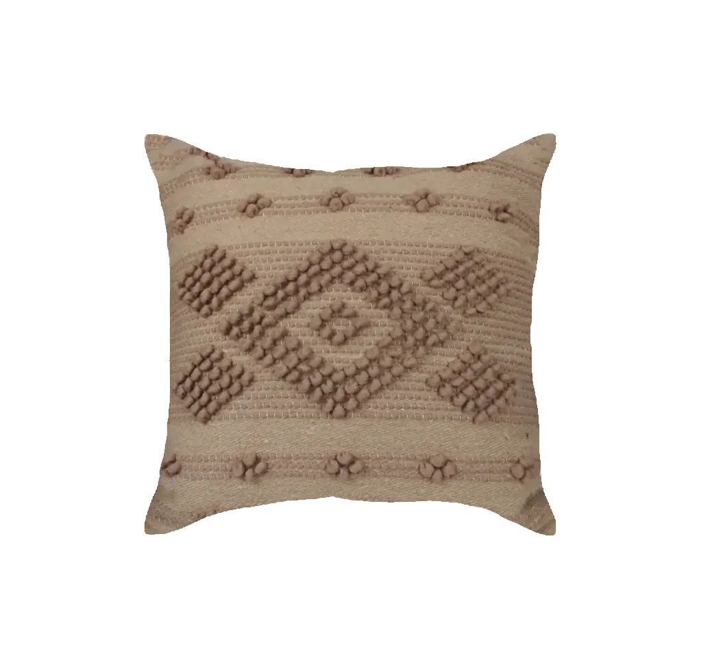 Dounia home Pillow in  made of Wool and vegan weather, Model: Zwak