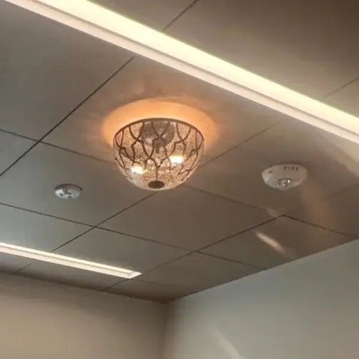 Dounia home Semi -flush mount ceiling in Polished brass made of Metal, Model: Zana