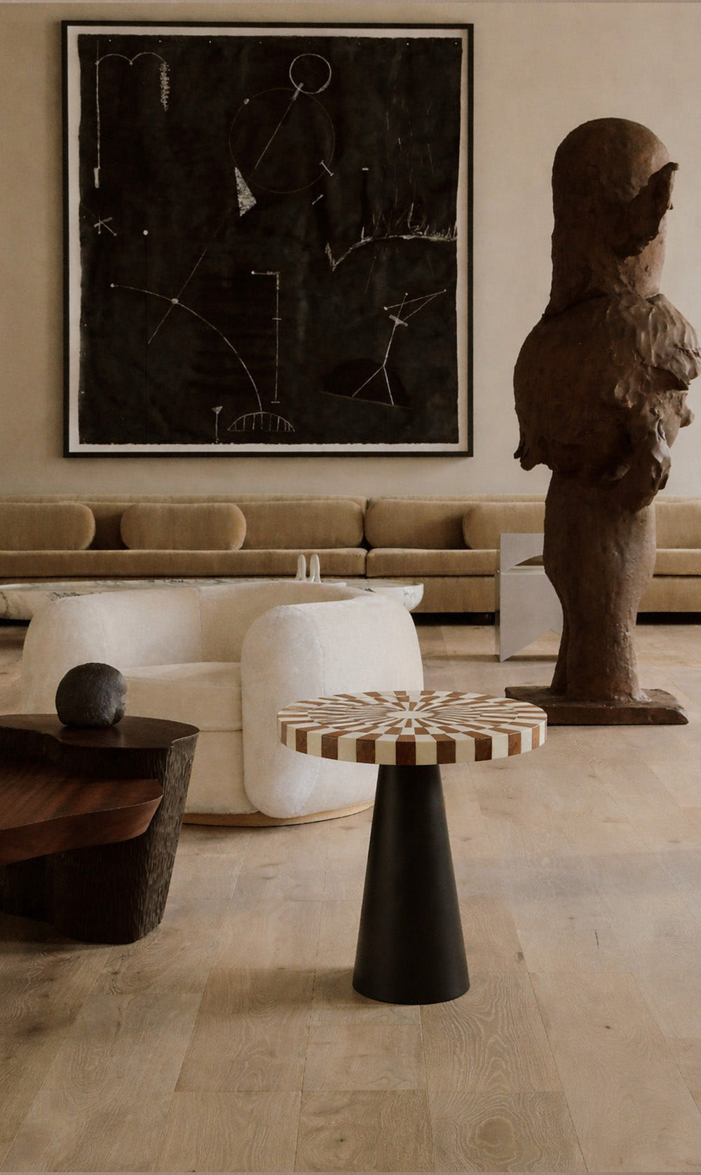 Shaa Inlay wood table
