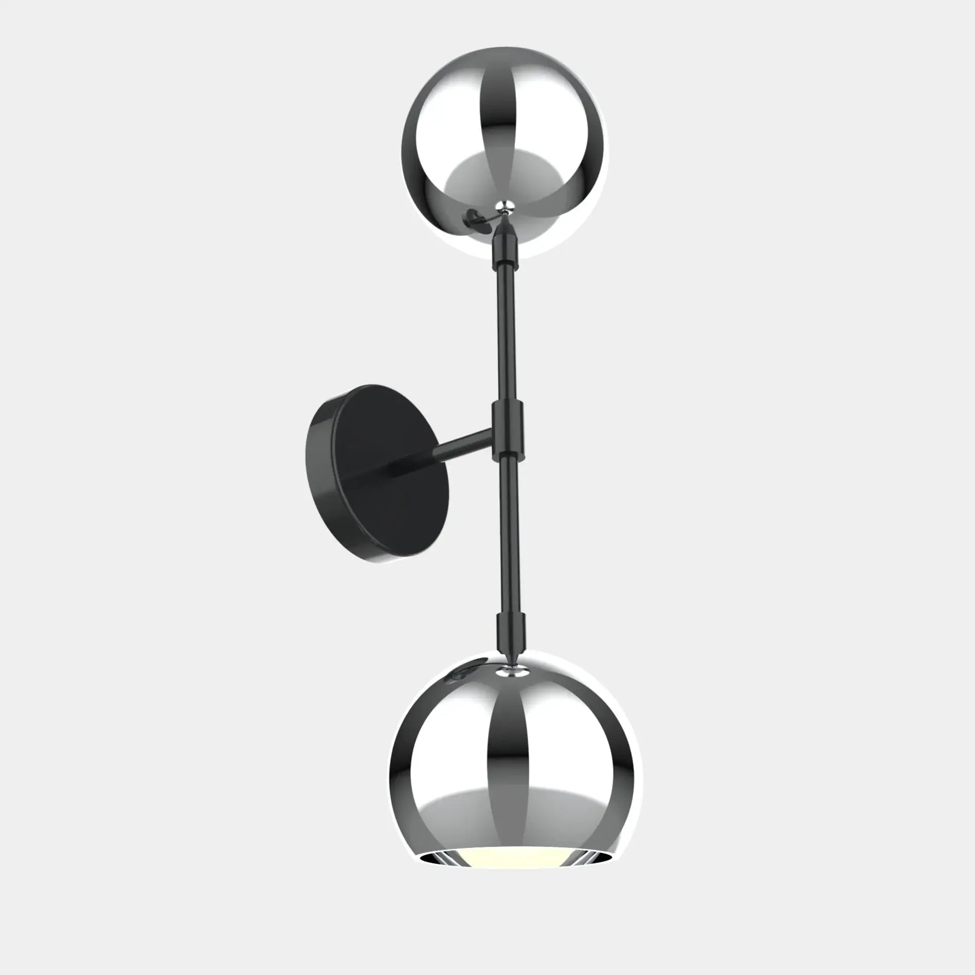 Dounia Home Wall Sconce in Polished Silver, Shade Size: 8" Model: Mishal