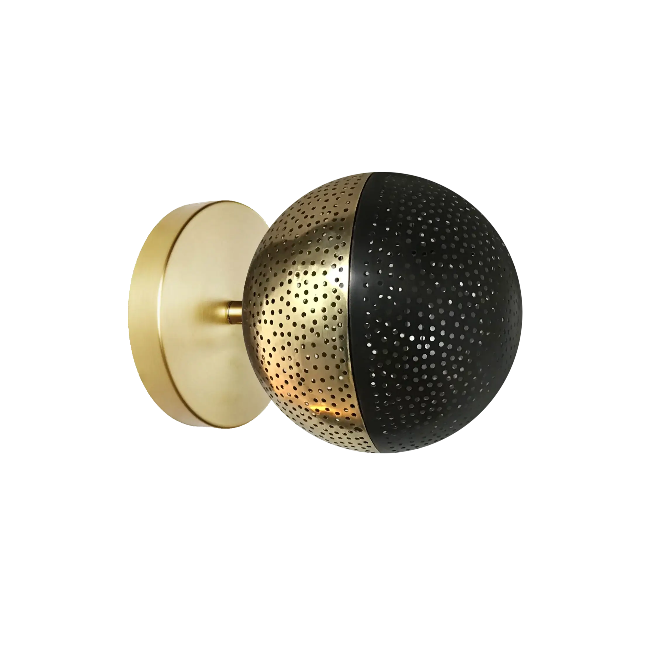 Dounia home Wall scone in Polished (brass/black) made of Metal, Model: Kora