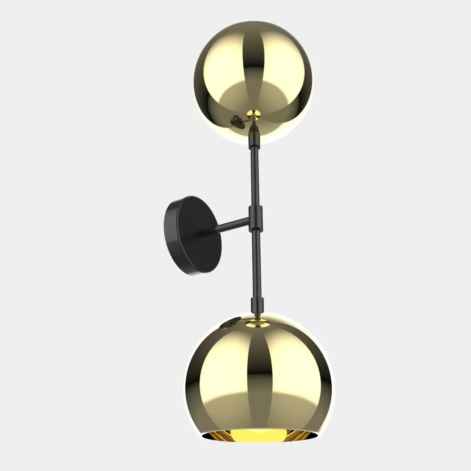 Dounia Home Wall Sconce in Polished Brass, Shade Size: 8" Model: Mishal