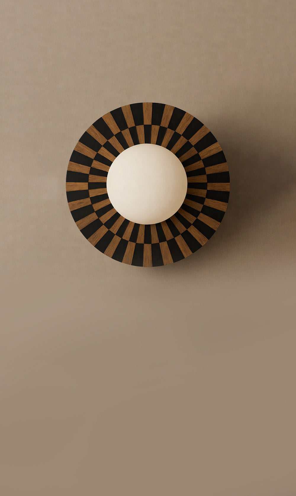 Shaa Inlay Wall Sconce - Black