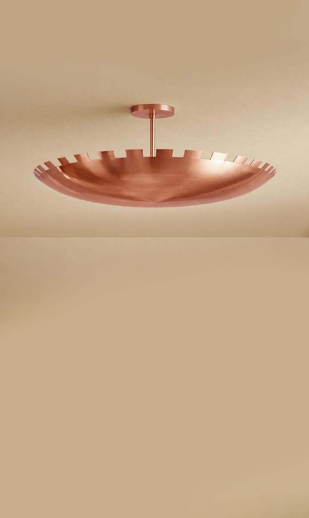 Checkered Dome Flush Mount Light Fixture