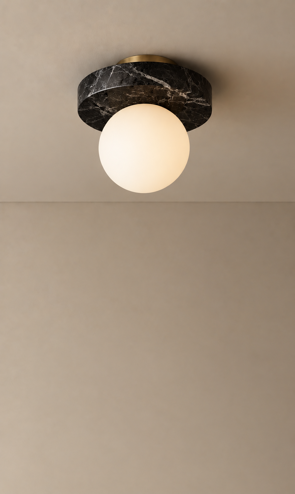 Maria Marble Disc Flush Mount