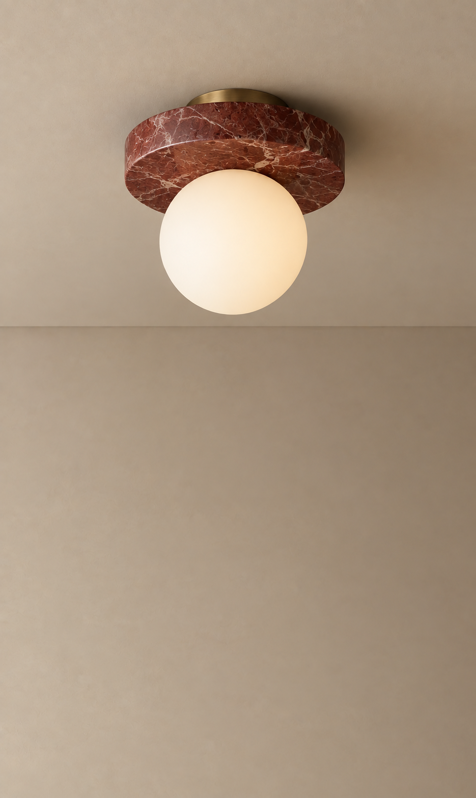 Maria Marble Disc Flush Mount
