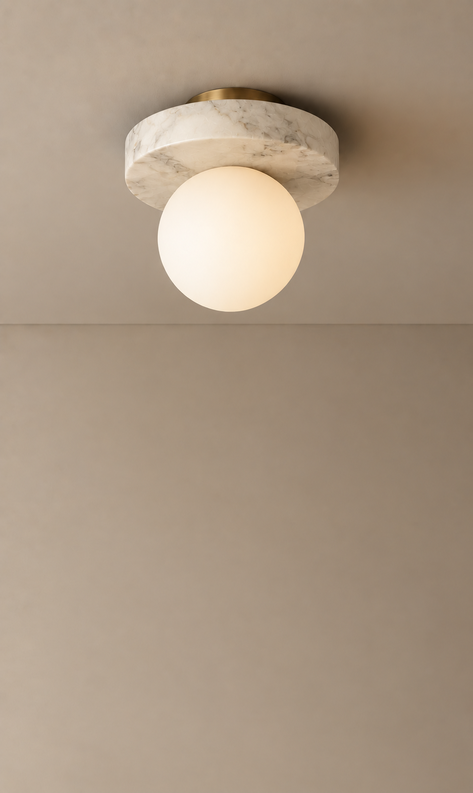 Maria Marble Disc Flush Mount