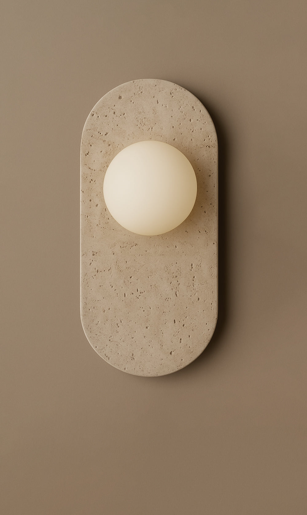 Nyla Obround Wall Sconce - Travertine