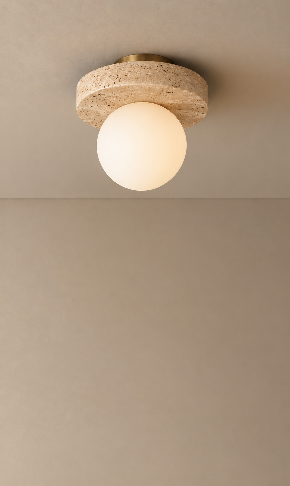 Maria Marble Disc Flush Mount
