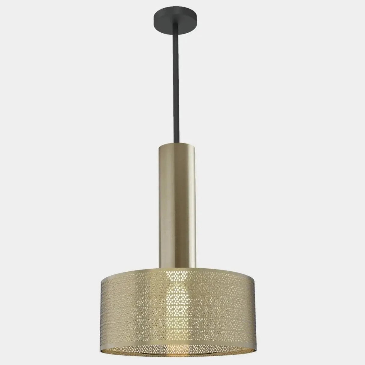 Dounia home Pendant light in antique brass  made of Gunmetal, Model: Alula