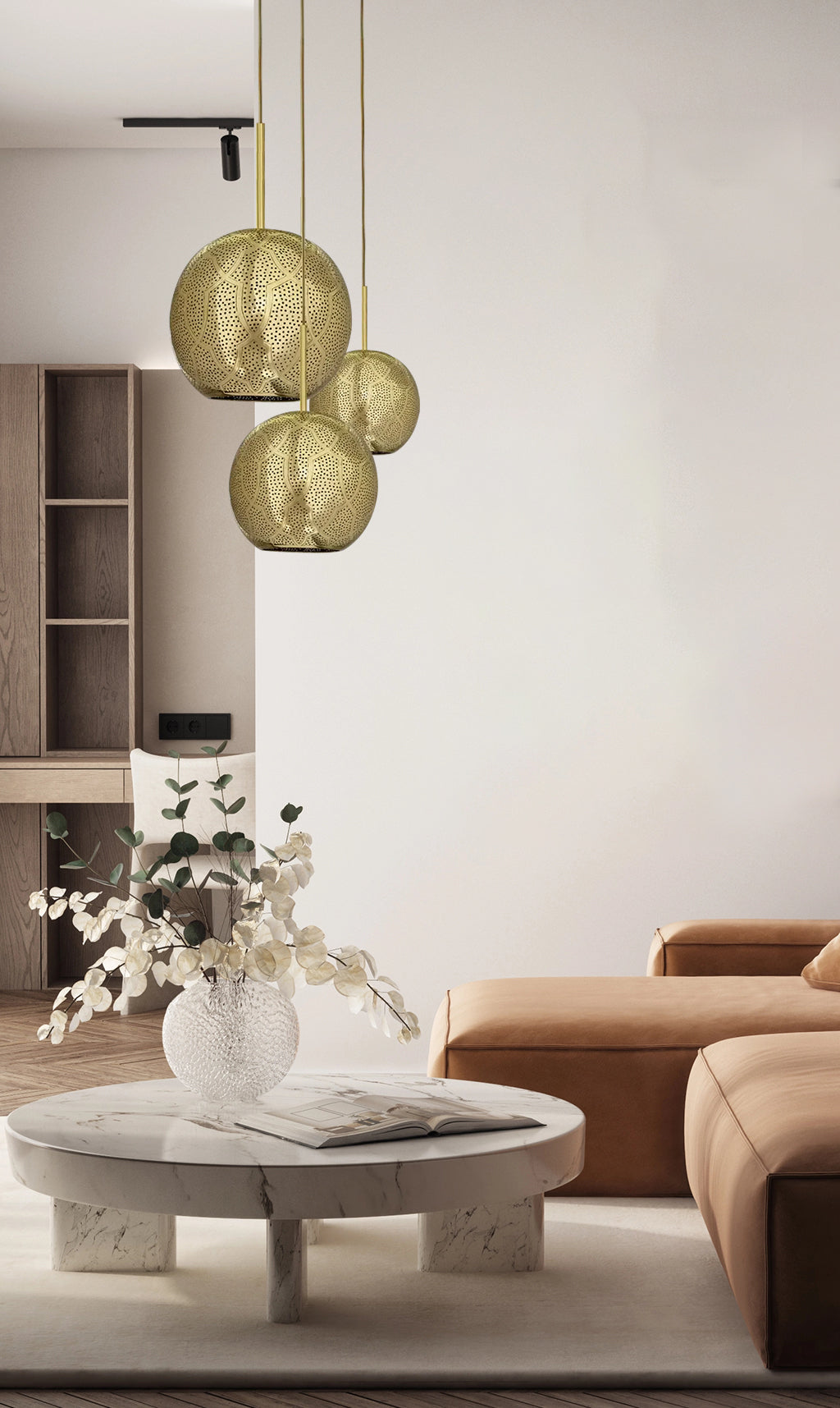 Aria 3-Light Globe Chandelier