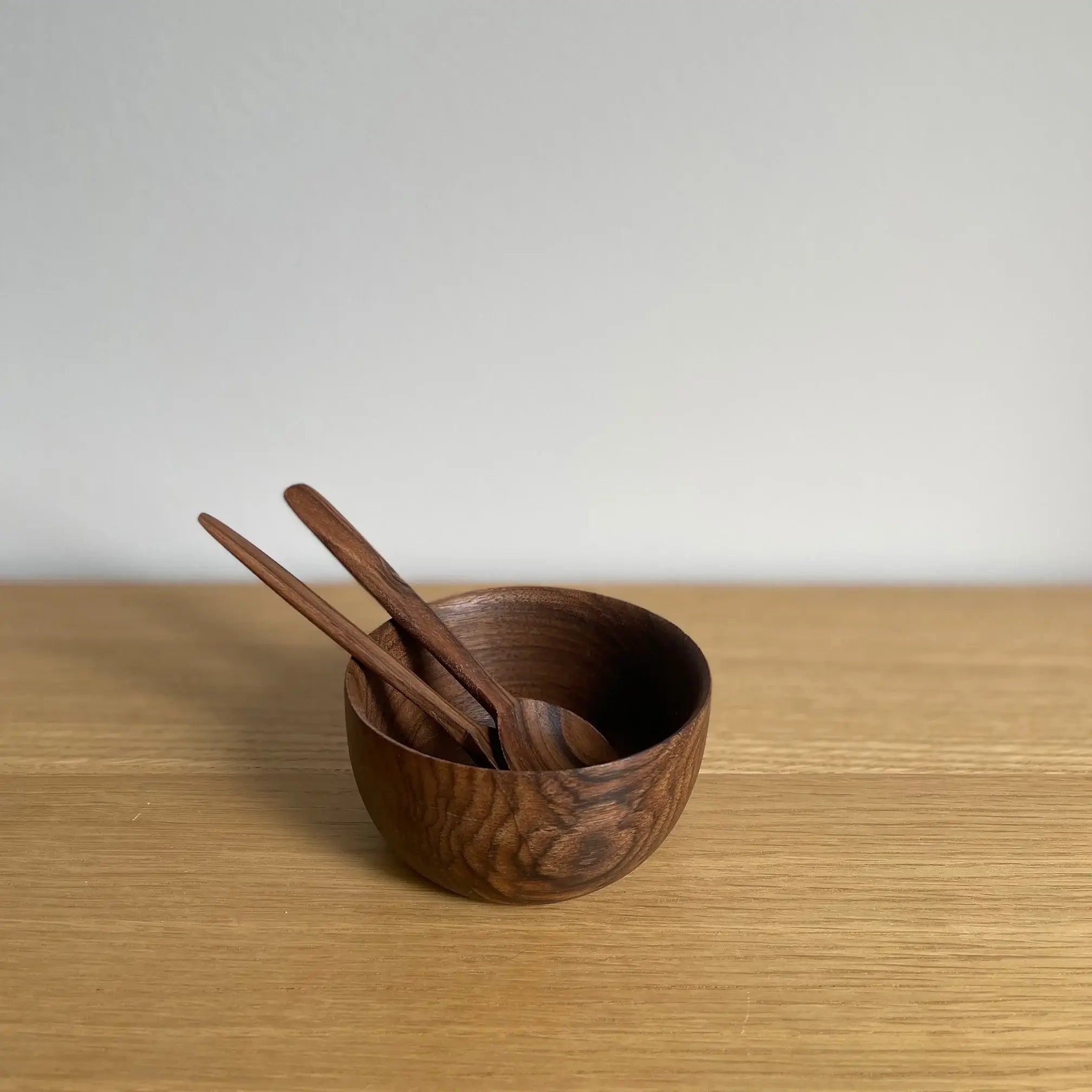 Dounia home Bowl in  made of Walnut wood, Model: