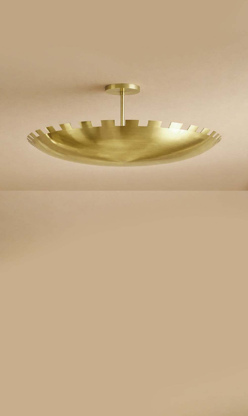 Checkered Dome Flush Mount Light Fixture