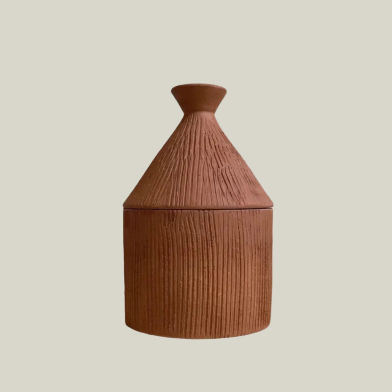 Dounia home Candle in terracotta made of clay, Model: marrakech