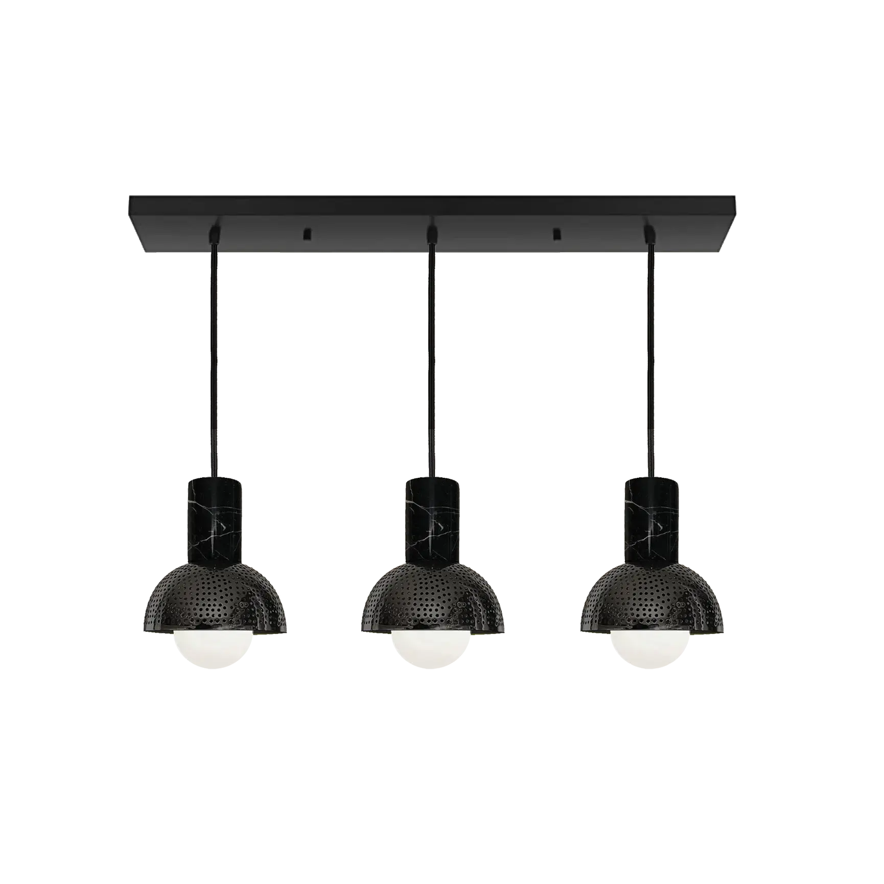 Maria linear 3 globe chandelier