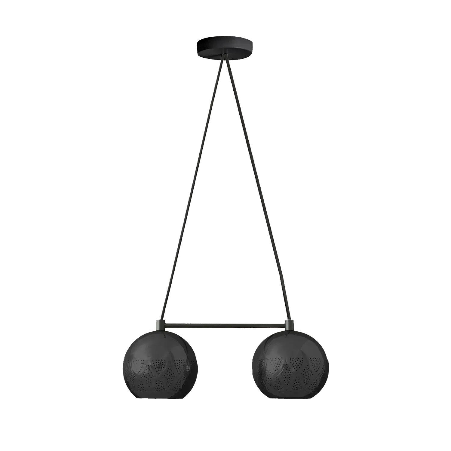 Dounia home chandelier in black  made of Metal, Model: Nur R
