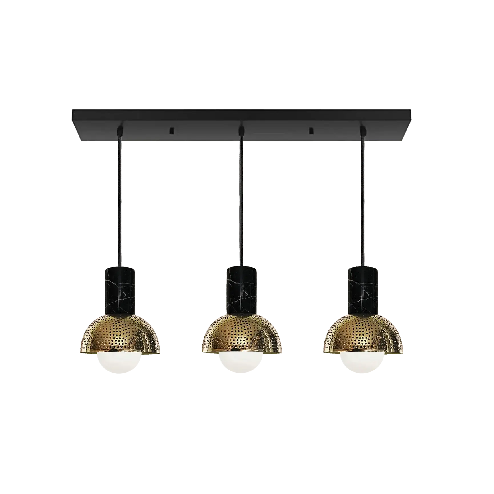 Dounia home chandelier in Polished brass made of Metal, Model: Maria