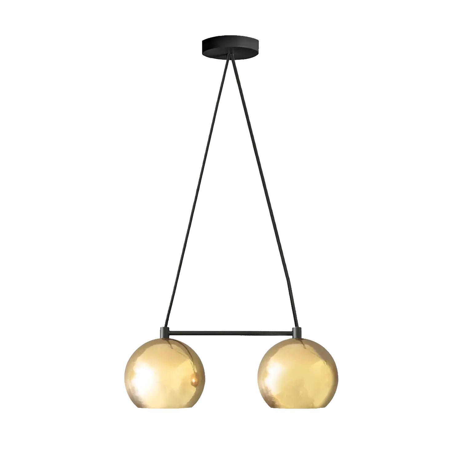 Dounia home chandelier in Polished brass  made of Metal, Model: Mishal