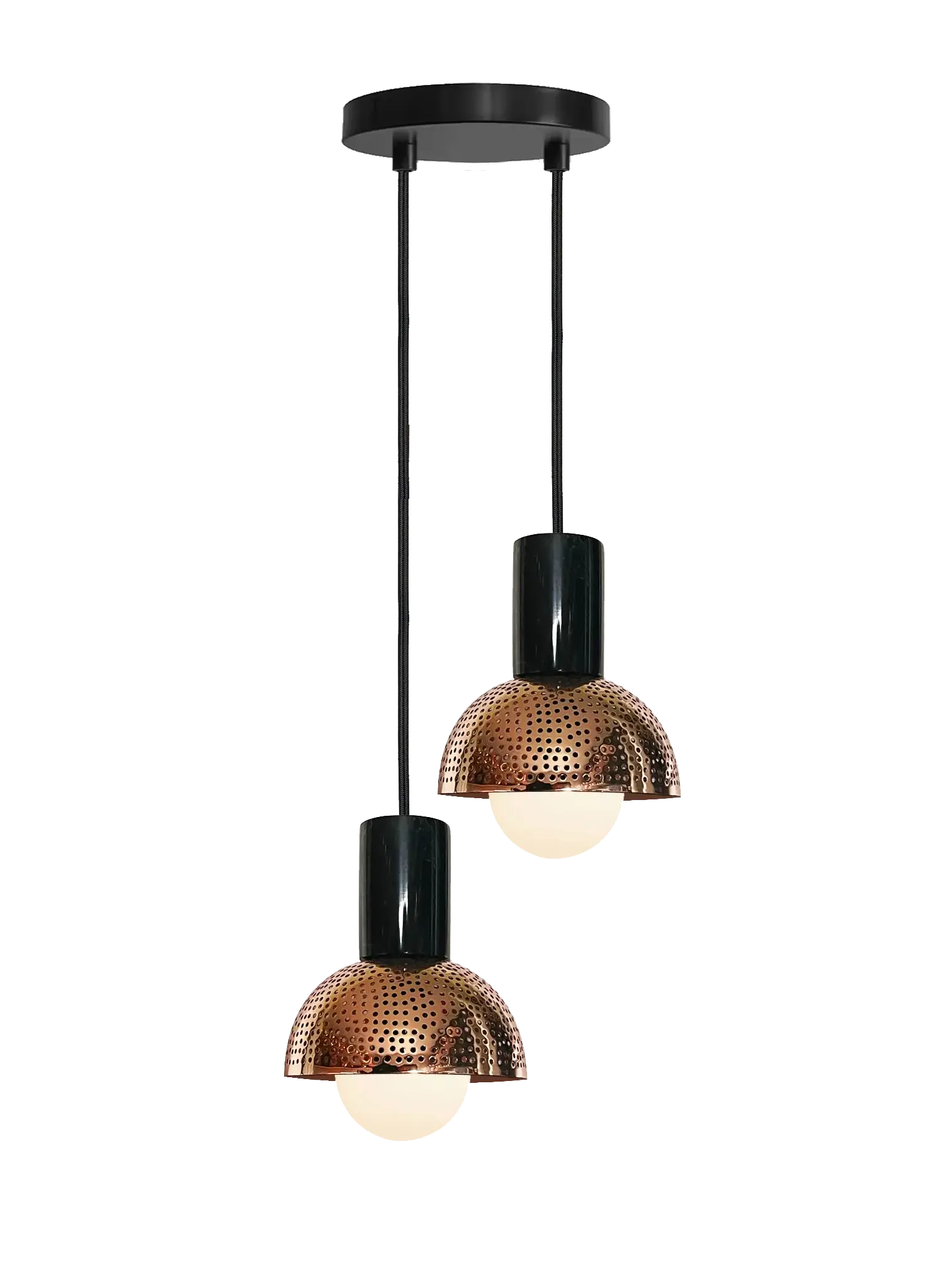 Dounia home chandeliers in polished copper made of Metal,  Model: Maria 2