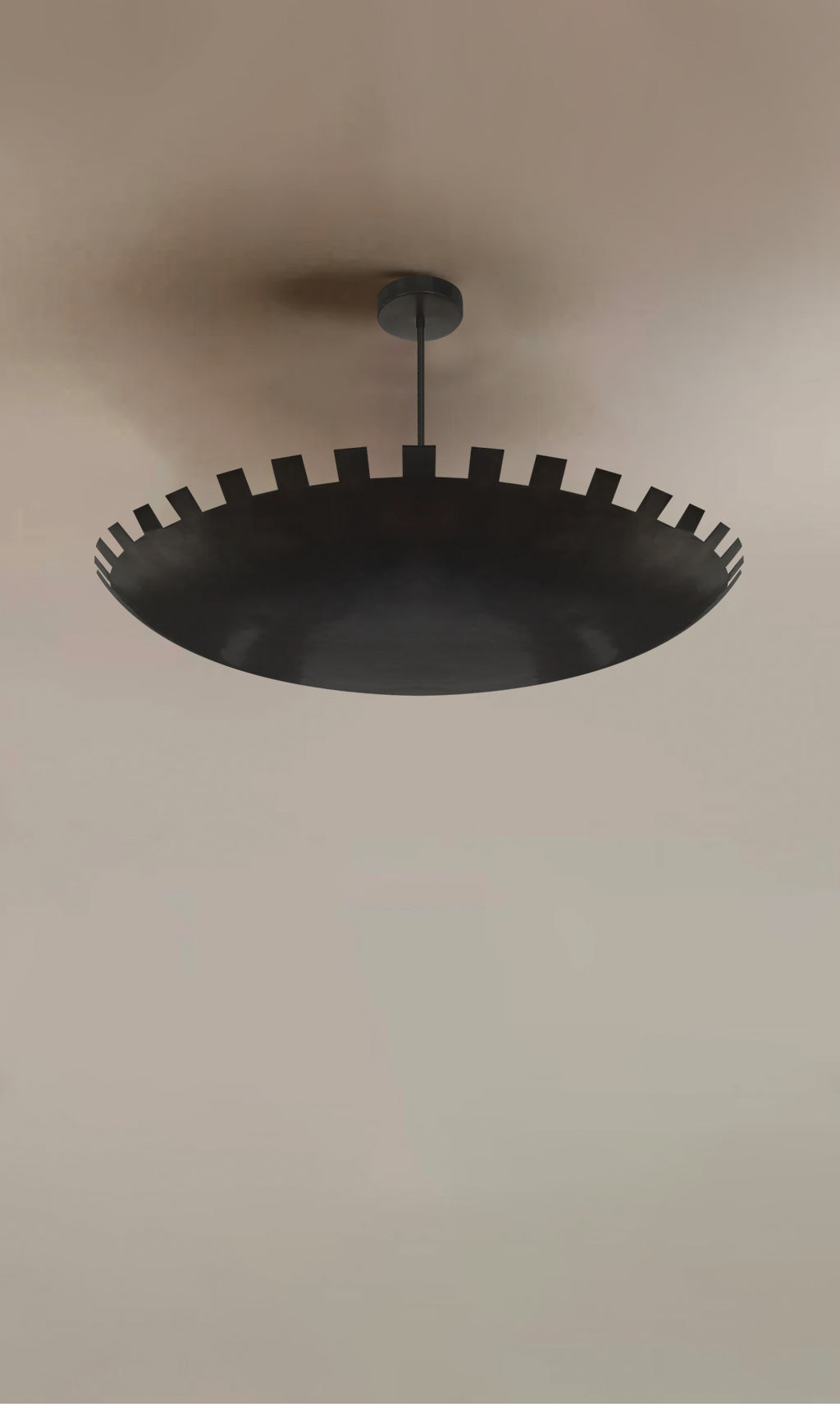 Checkered Dome Flush Mount Light Fixture