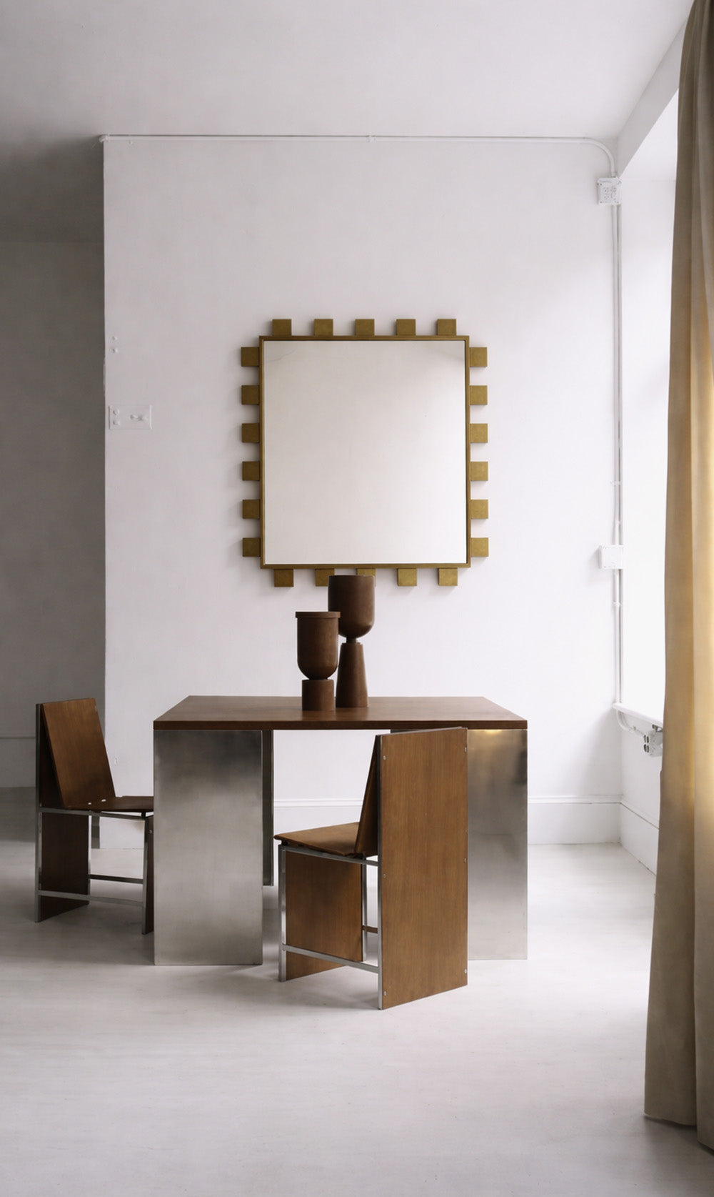 Checkered Wall Mirror Square