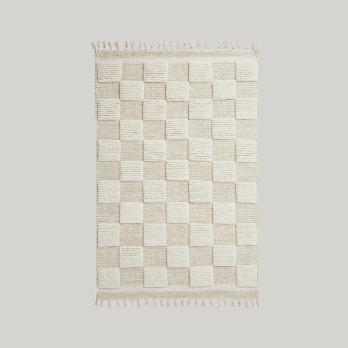 Checkered Rugs - Ivory