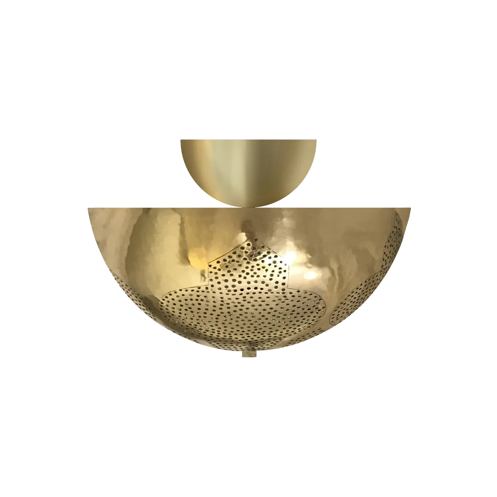 Finish: Polished Brass | Shade Sizes: 12" | Model: Najma Dome