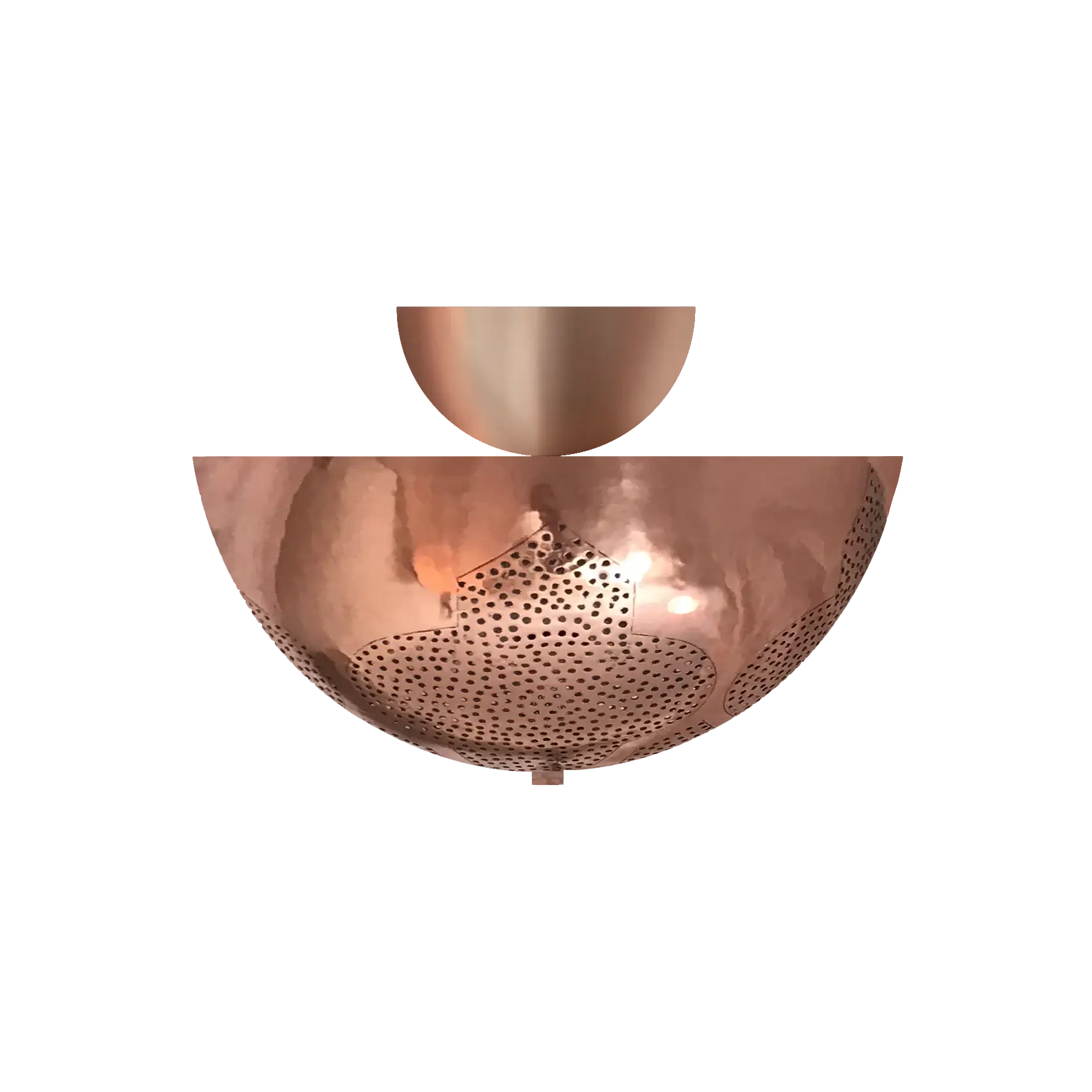 Finish: Polished Copper | Shade Sizes: 12" | Model: Najma Dome
