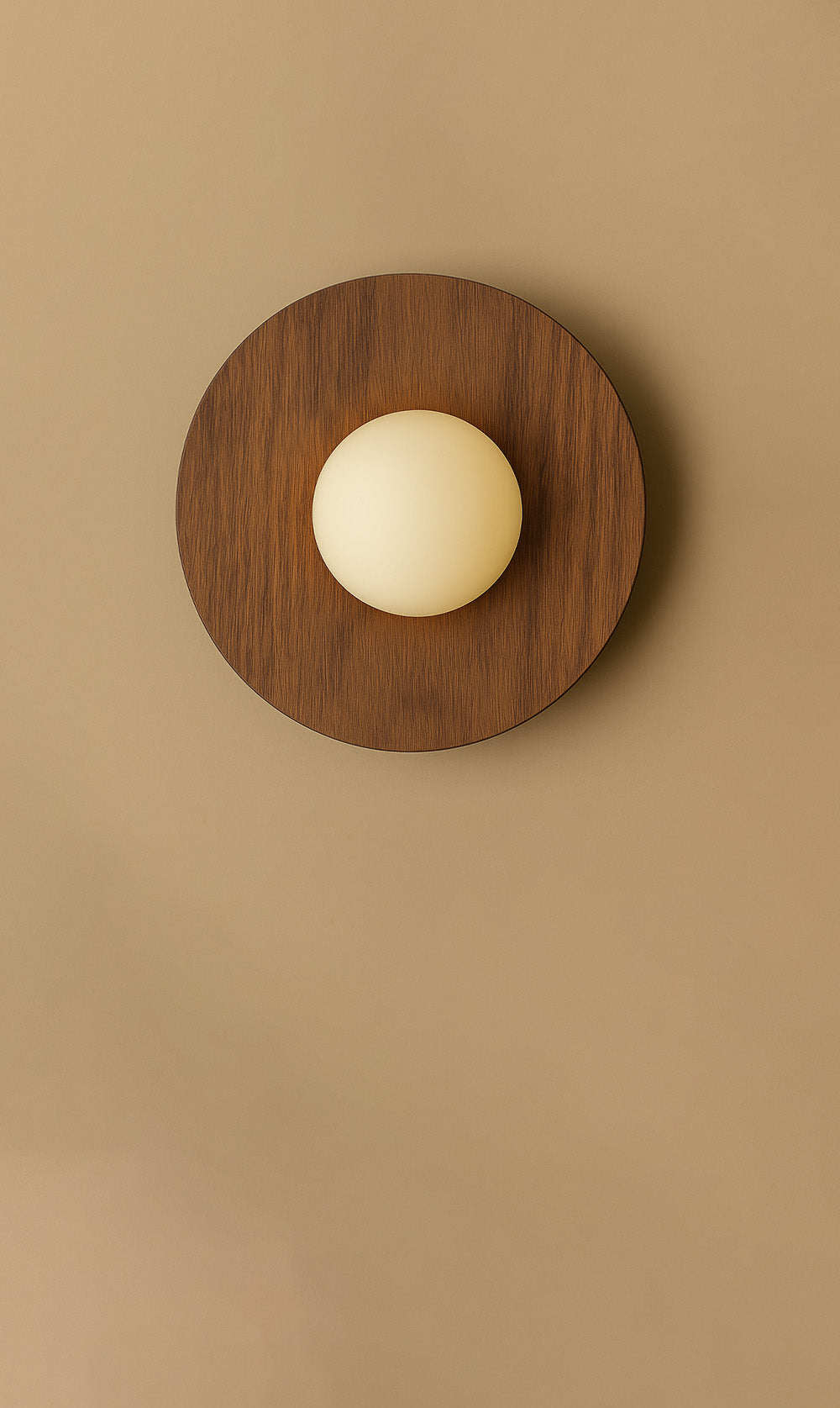 Maria Disc Wall Sconce  - White Marble