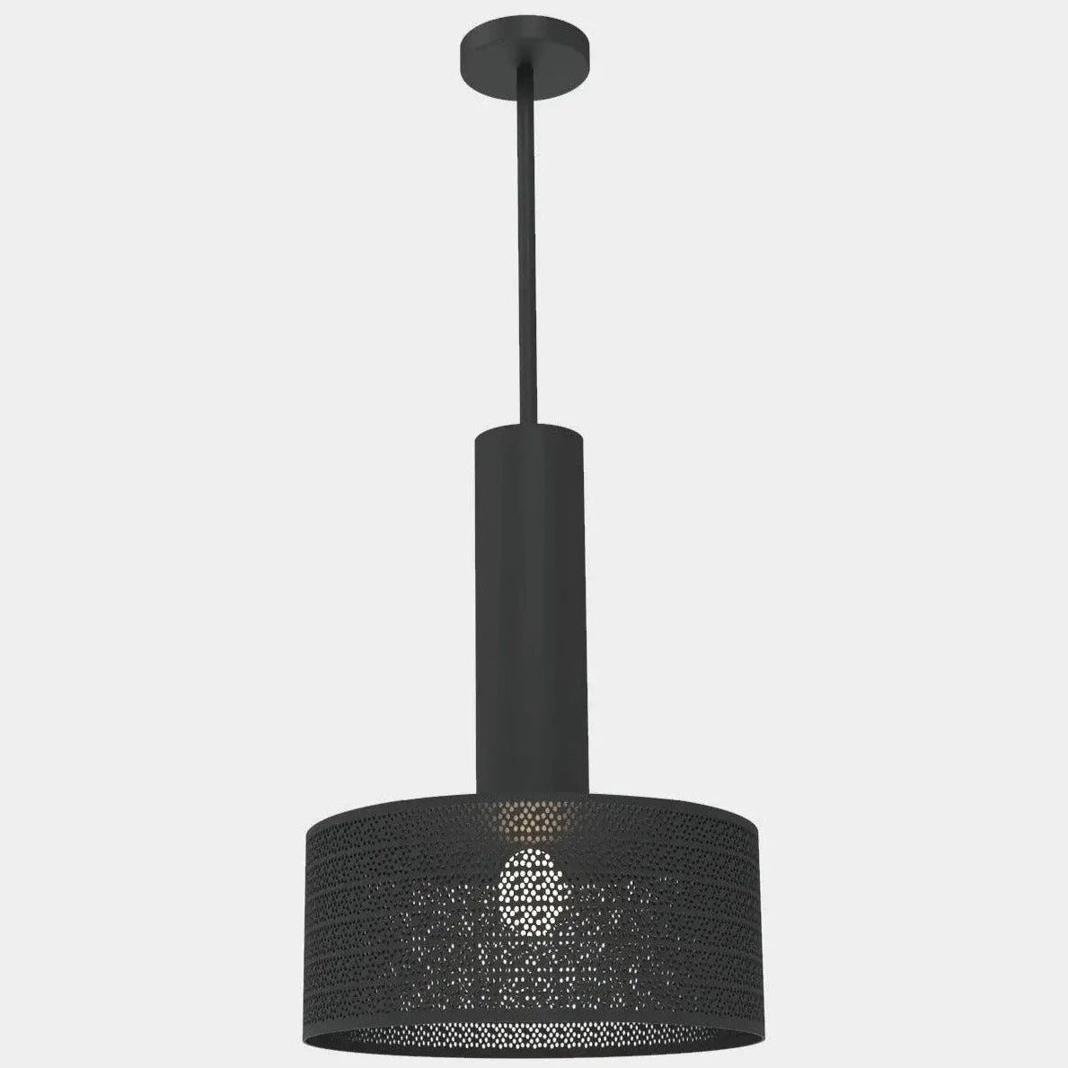 Dounia home Pendant light in Black  made of Gunmetal, Model: Alula