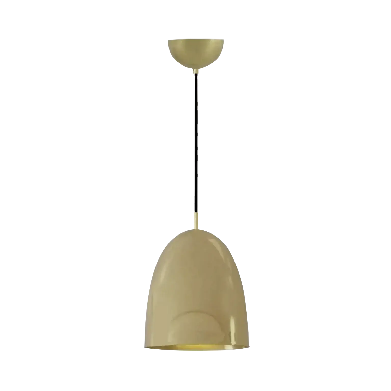 Dounia home Pendant light in antique brass  made of Metal, Model: Roya  dome