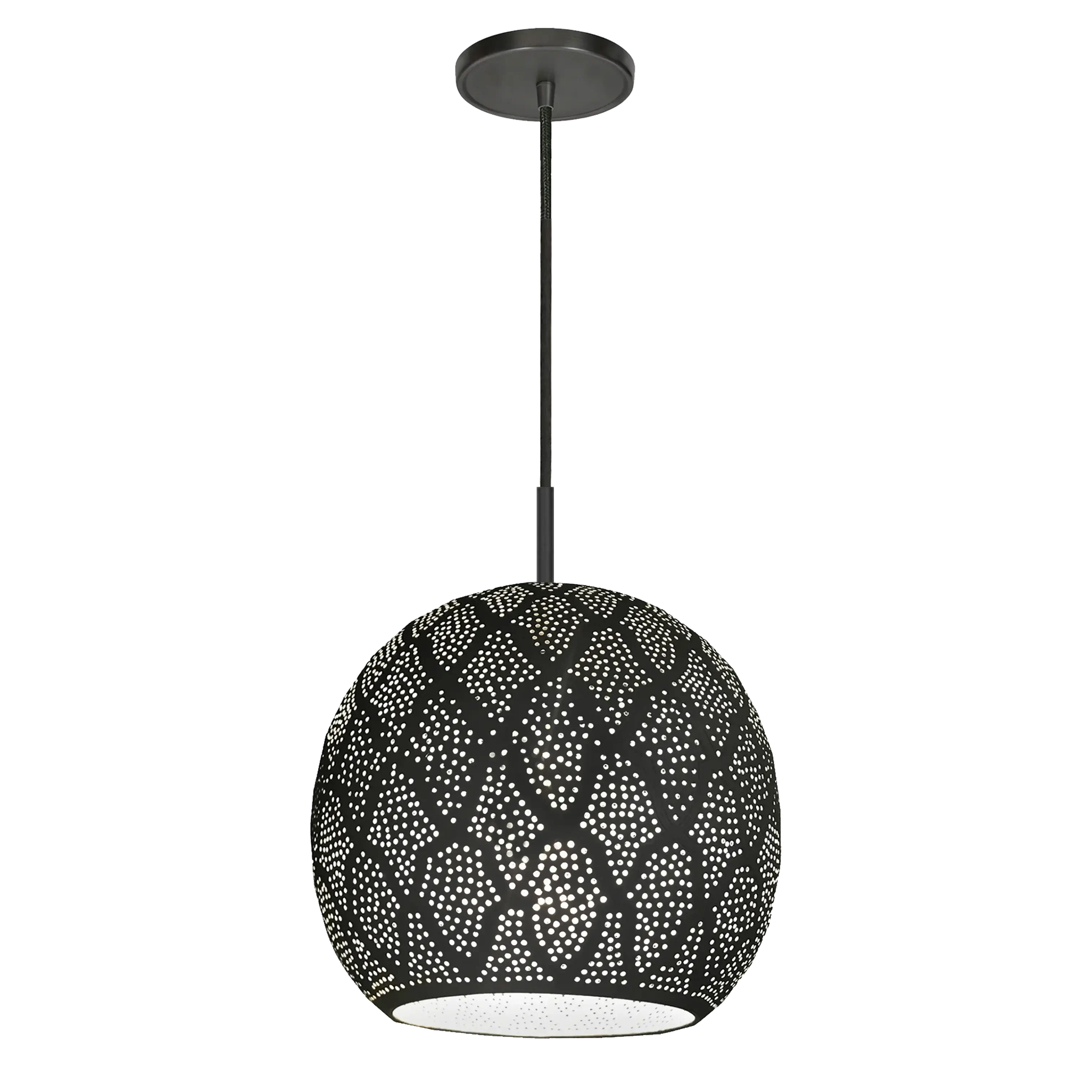 Dounia home Pendant light in Black made of Metal, Model: ARI