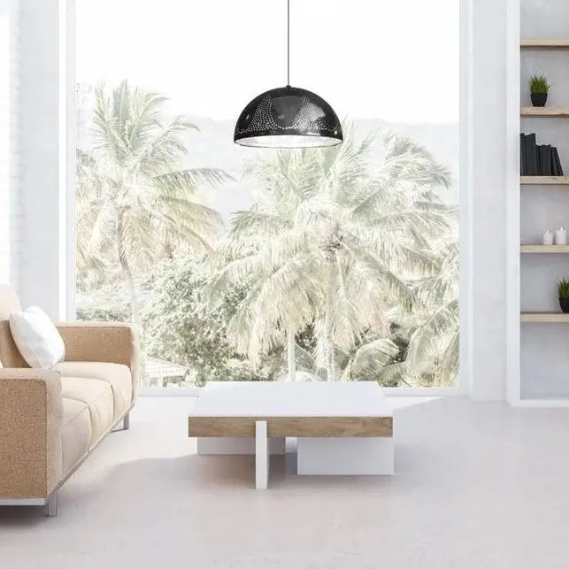 Taj Pendant Light | Polished Gun Metal | Shade Sizes: 16"