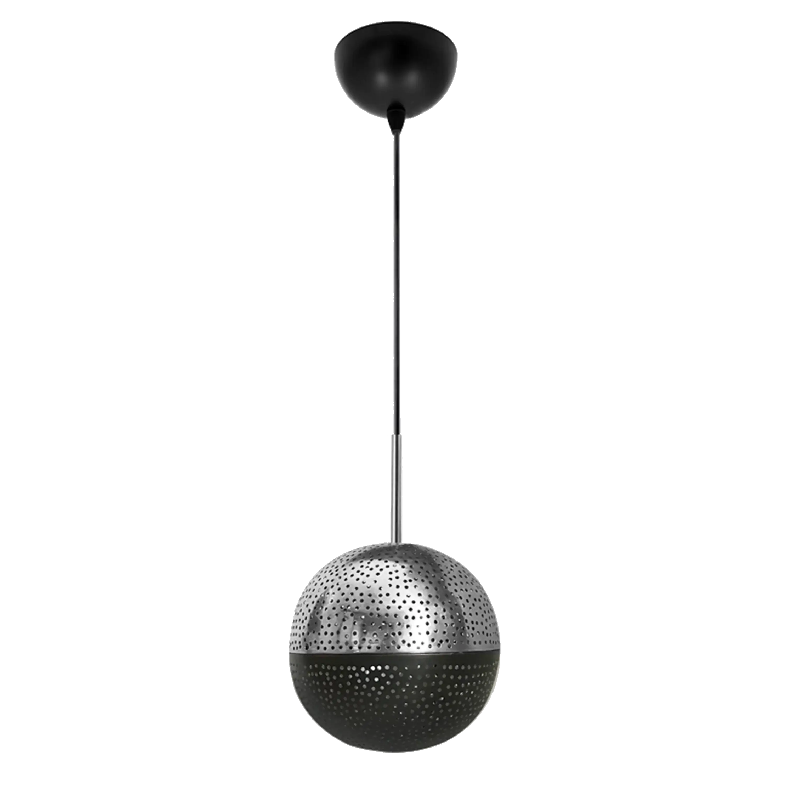 Dounia home Pendant light in Brushed nickel silver  made of metal, Model: Kora