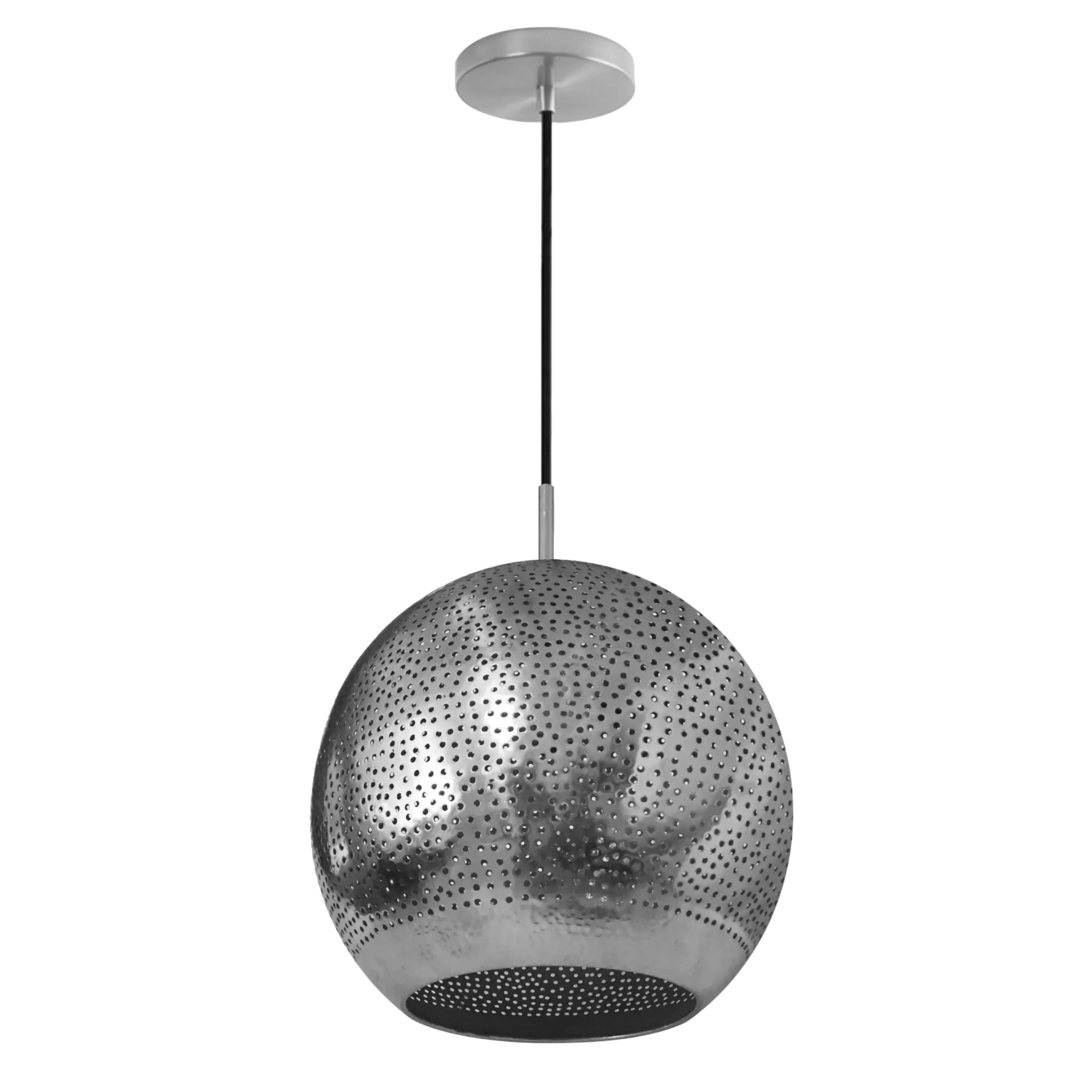Dounia home Pendant light in nickel silver  made of Metal, Model: Shams