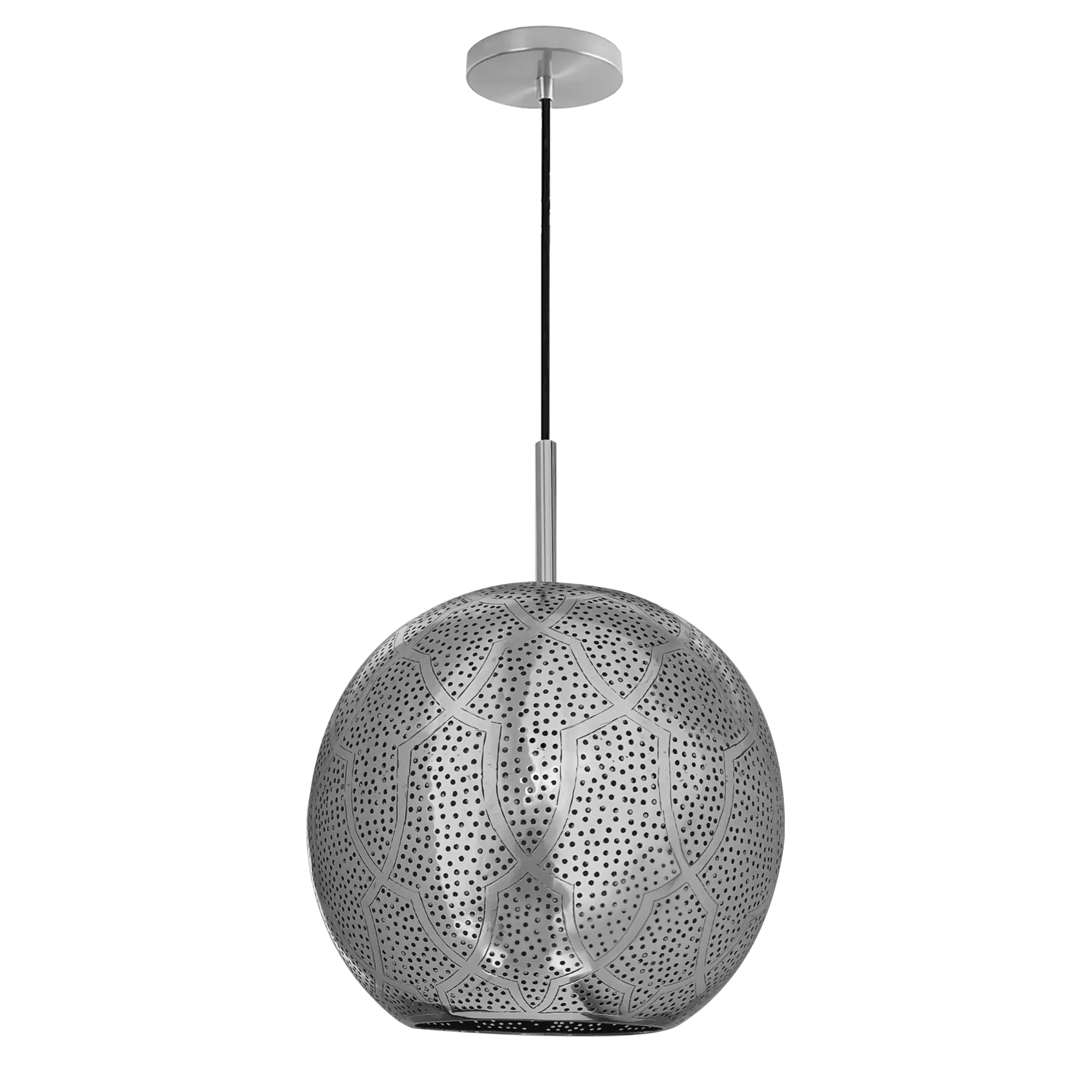 Dounia home Pendant light in nickel silver  made of Metal, Model: ARI